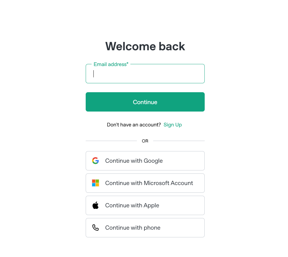 Login to ChatGPT